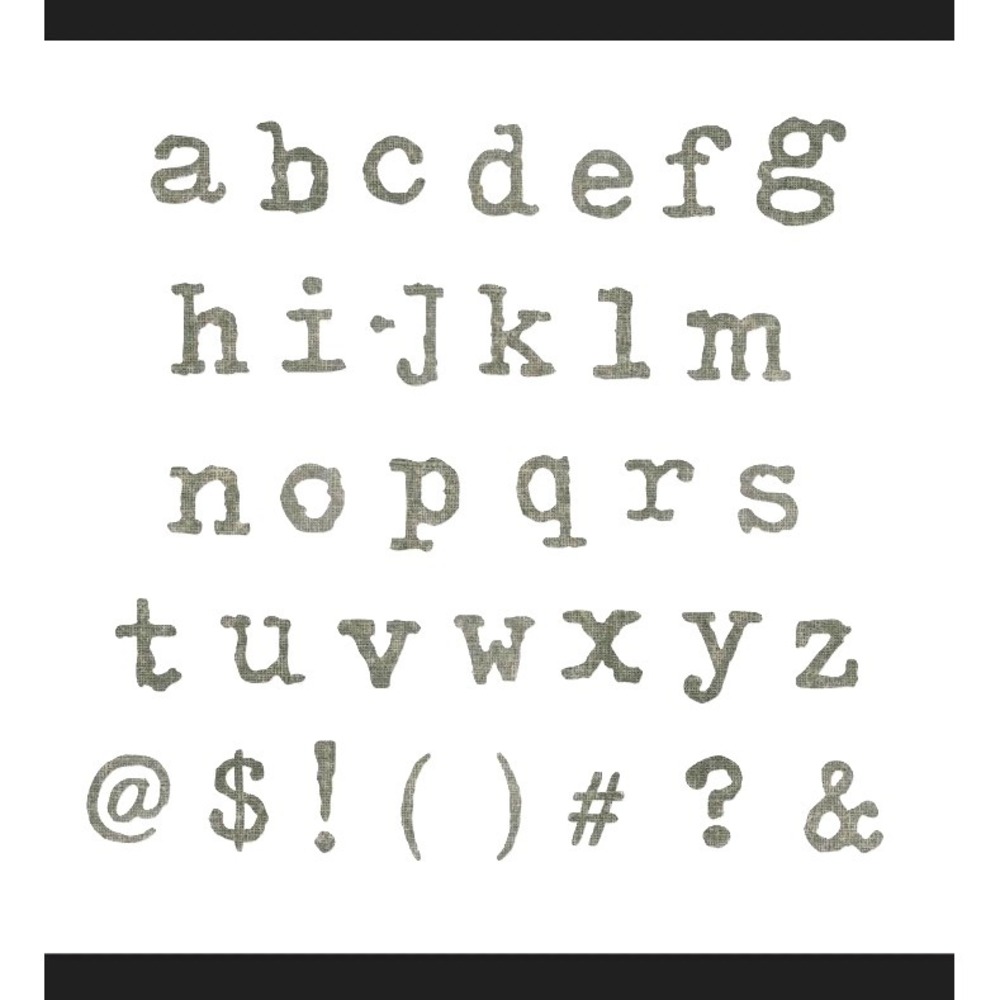 Sizzix Bigz XL Alphabet Die by Tim Holtz Typo Lower  X-Large Retired 661199